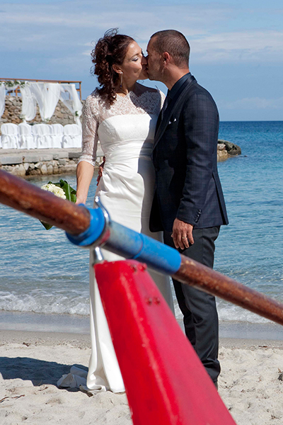 Angela e Gabriele sposi, Isola Elba