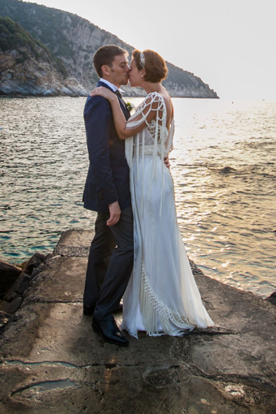 Chiara e Angelo sposi, Isola Elba